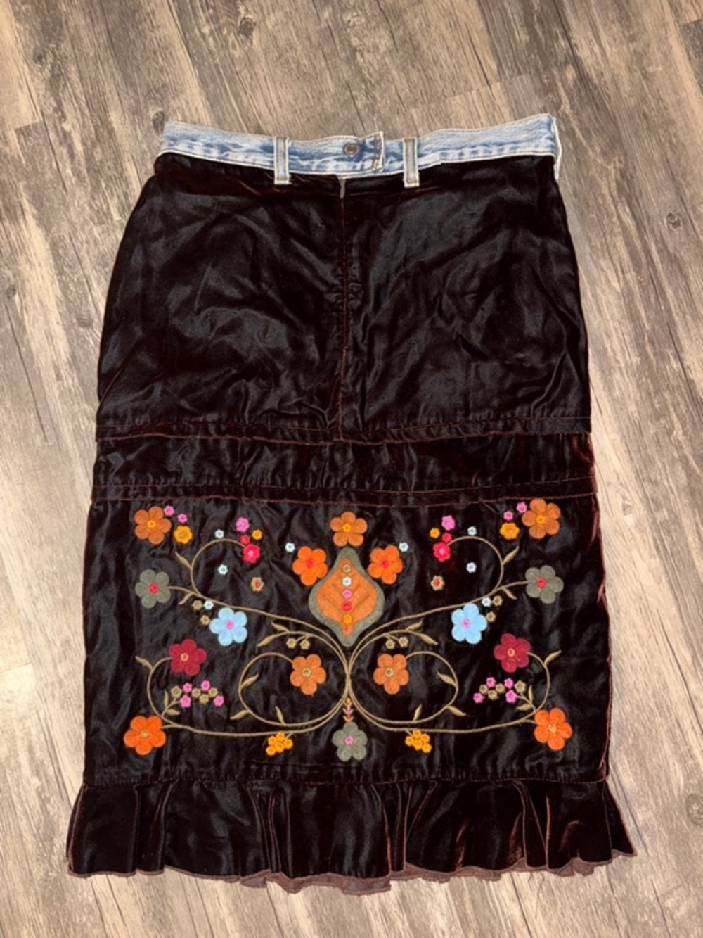 Vintage 90s hippie / boho skirt - small